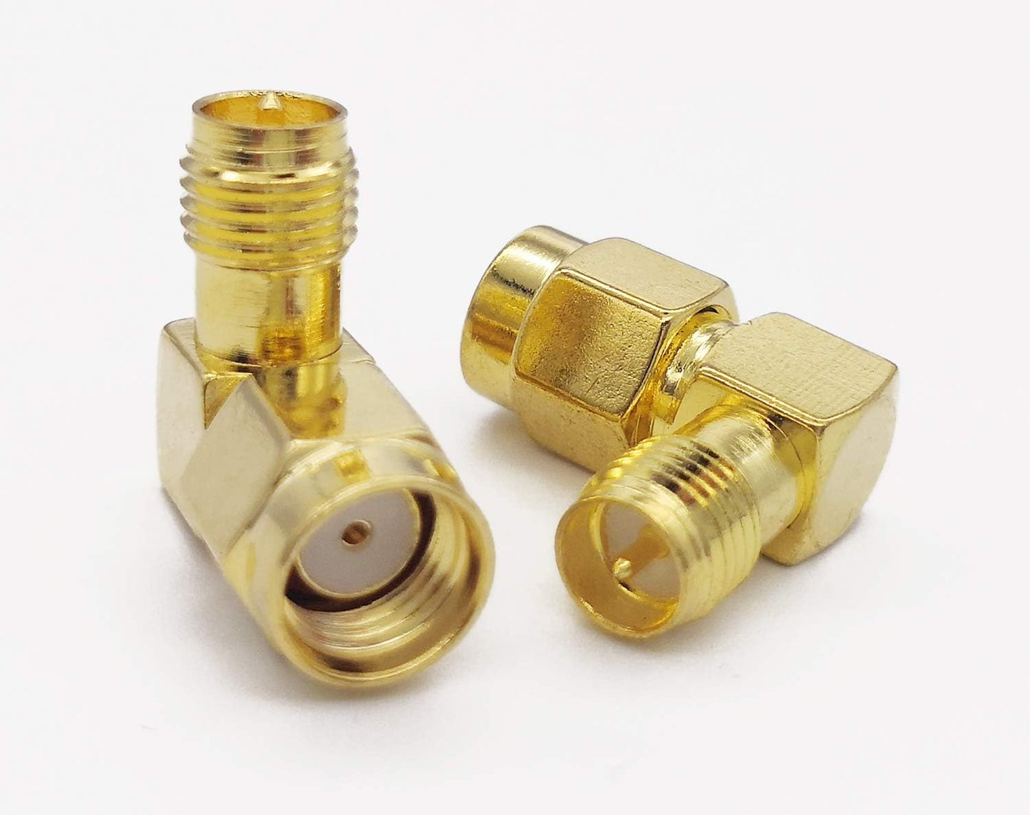 RP SMA Male to Female Right Angle RP-SMA 90 Degree RF Coaxial Connector Coax Adapter