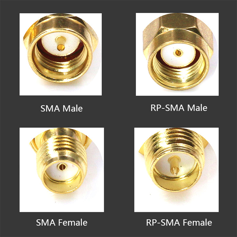 RP-SMA Female to RP-SMA Female 45 Degree Connector