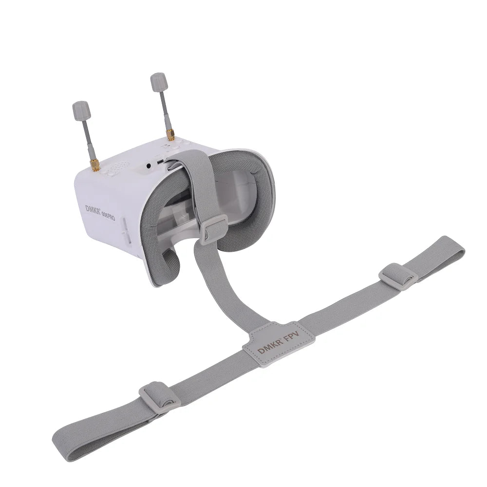 DMKR 008D PRO White FPV Goggle with DVR 5.8GHz 40ch Receiver 3.7V/2000mAh Battery 4.3 inch HD LCD