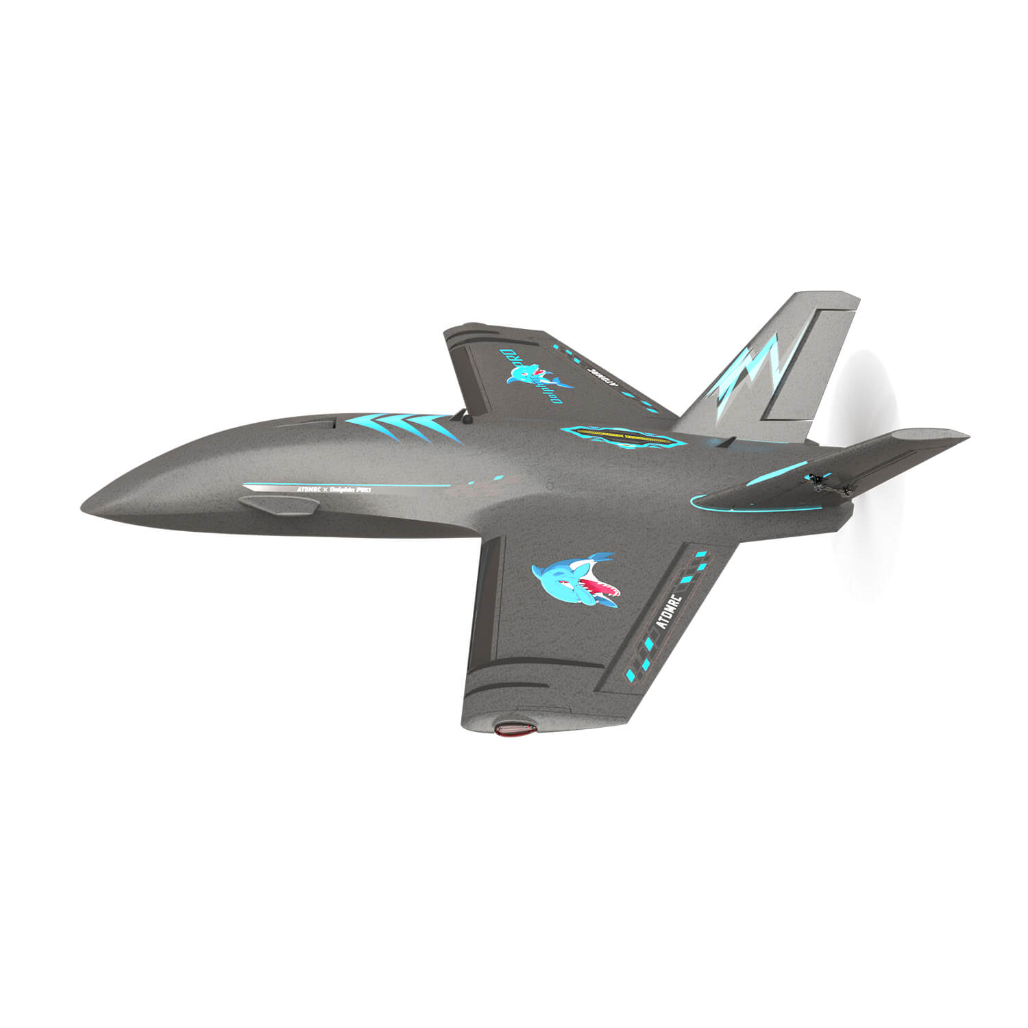Atomrc Dolphin Pro FPV RTH 800mm Wingspan Fixed Wing - BLACK - Buzz Fpv