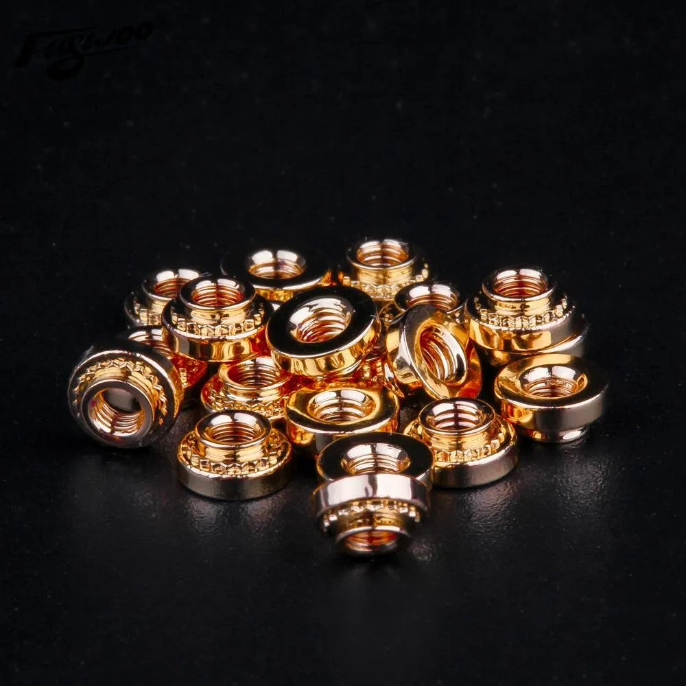 M3 Press Nuts (20pcs - Gold )