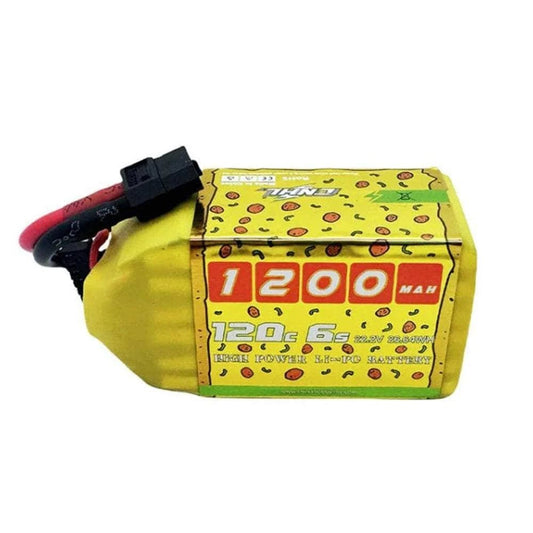 CNHL 1200mAh 120C 6S Lipo Battery Speedy Pizza 22.2V with XT60 Plug for FPV Racing RC Quadcopter Helicopter Airplane - Buzz Fpv