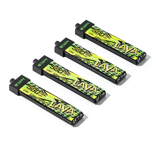 BetaFPV LAVA II 1S 580mAh 95C LiHV Battery BT2.0 4PCS