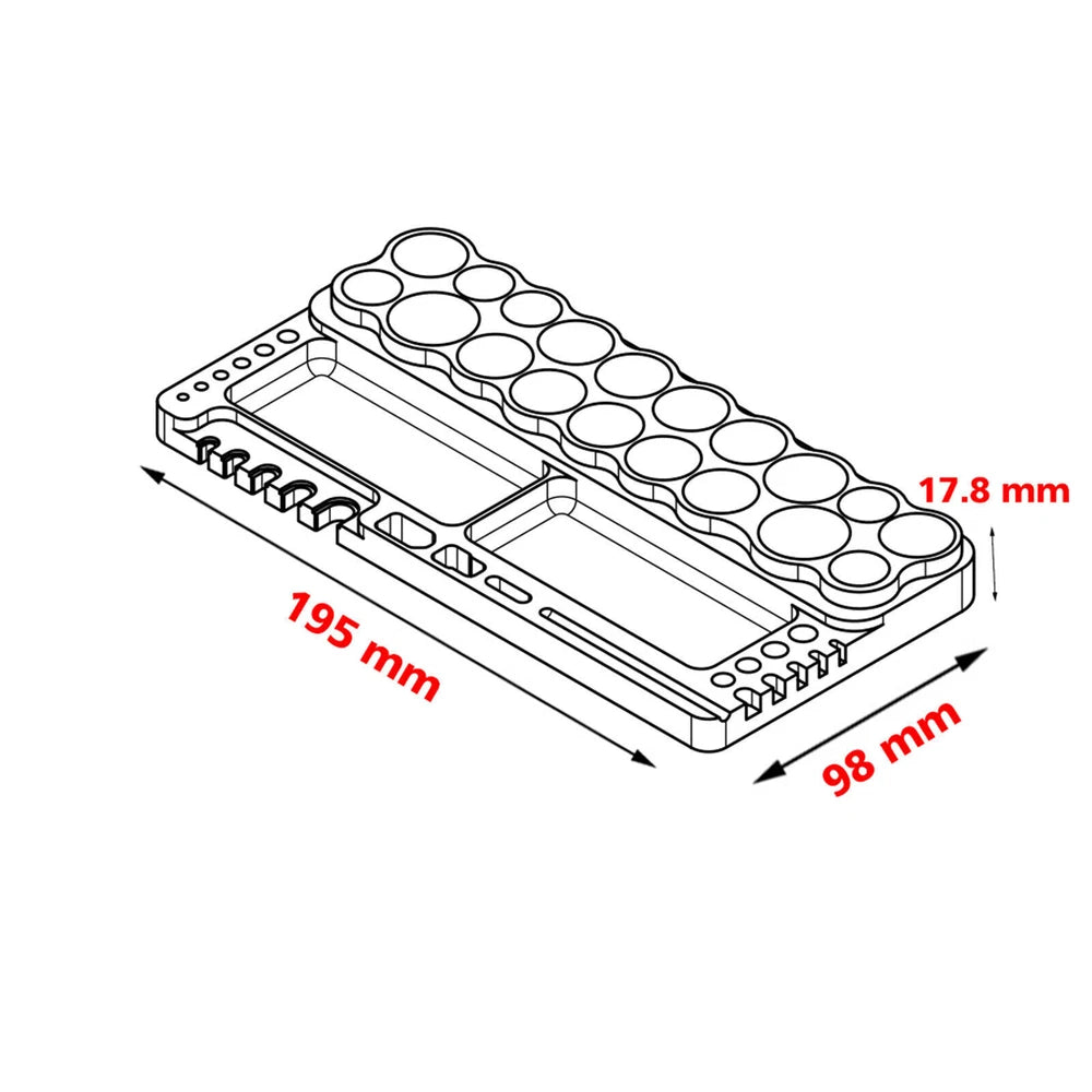 Aluminum RC Tool Stand Screwdriver Wrench Rack Tray Holder