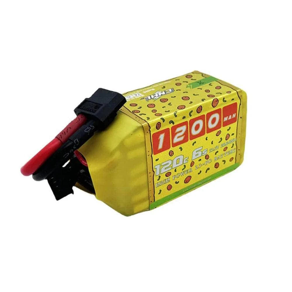 CNHL 1200mAh 120C 6S Lipo Battery Speedy Pizza 22.2V with XT60 Plug for FPV Racing RC Quadcopter Helicopter Airplane