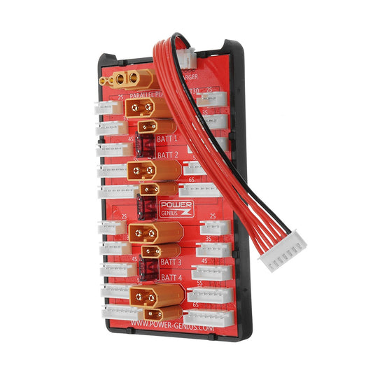 POWER GENIUS SAFE PARALLEL BOARD XT30 AND XT60 2S TO 6S WITH FUSE PROTECTION
