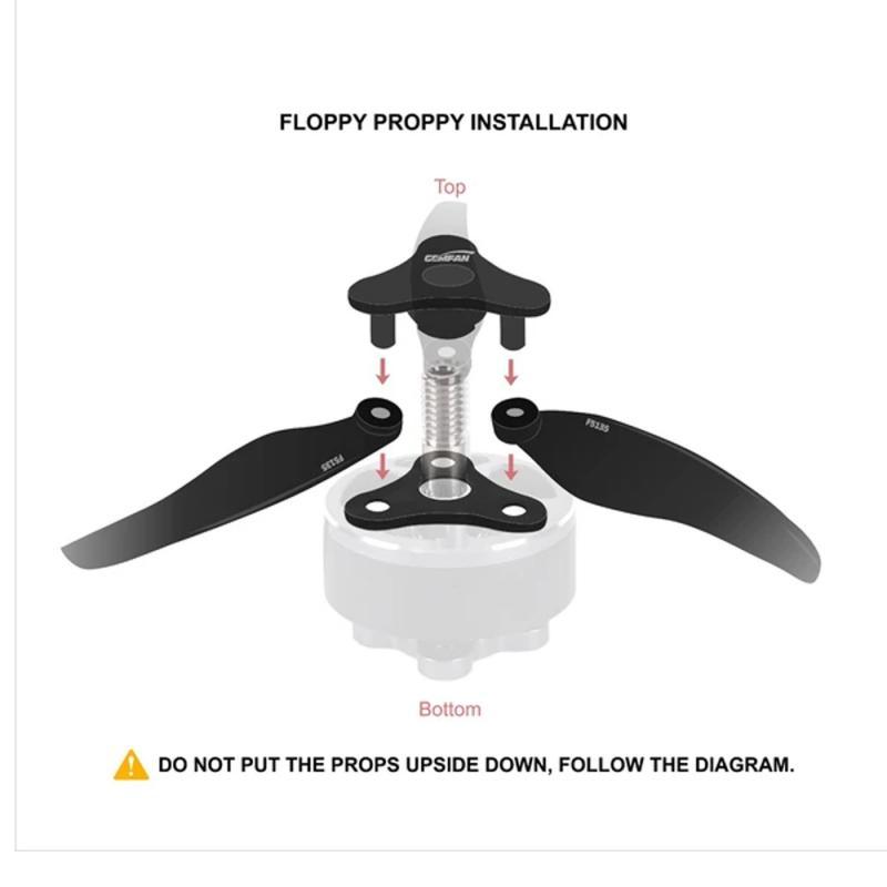 GEMFAN F6030 FLOPPY PROPPY 3 BLADE – CLEAR BLACK