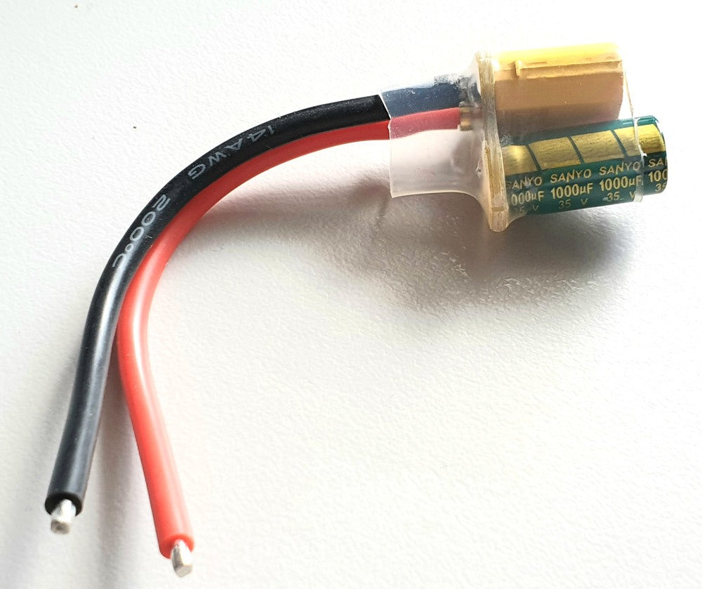 XT60 – CAP Power Filter Pigtail 14awg 1000uf