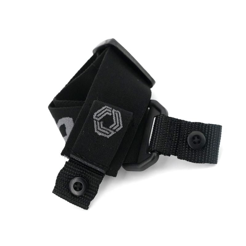 ETHIX GOGGLE STRAP HD BLACK (GREY LOGO)