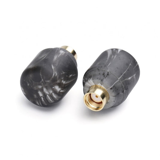 Crystal LHCP Short Omni Antennas x 2pcs - Black Bomb