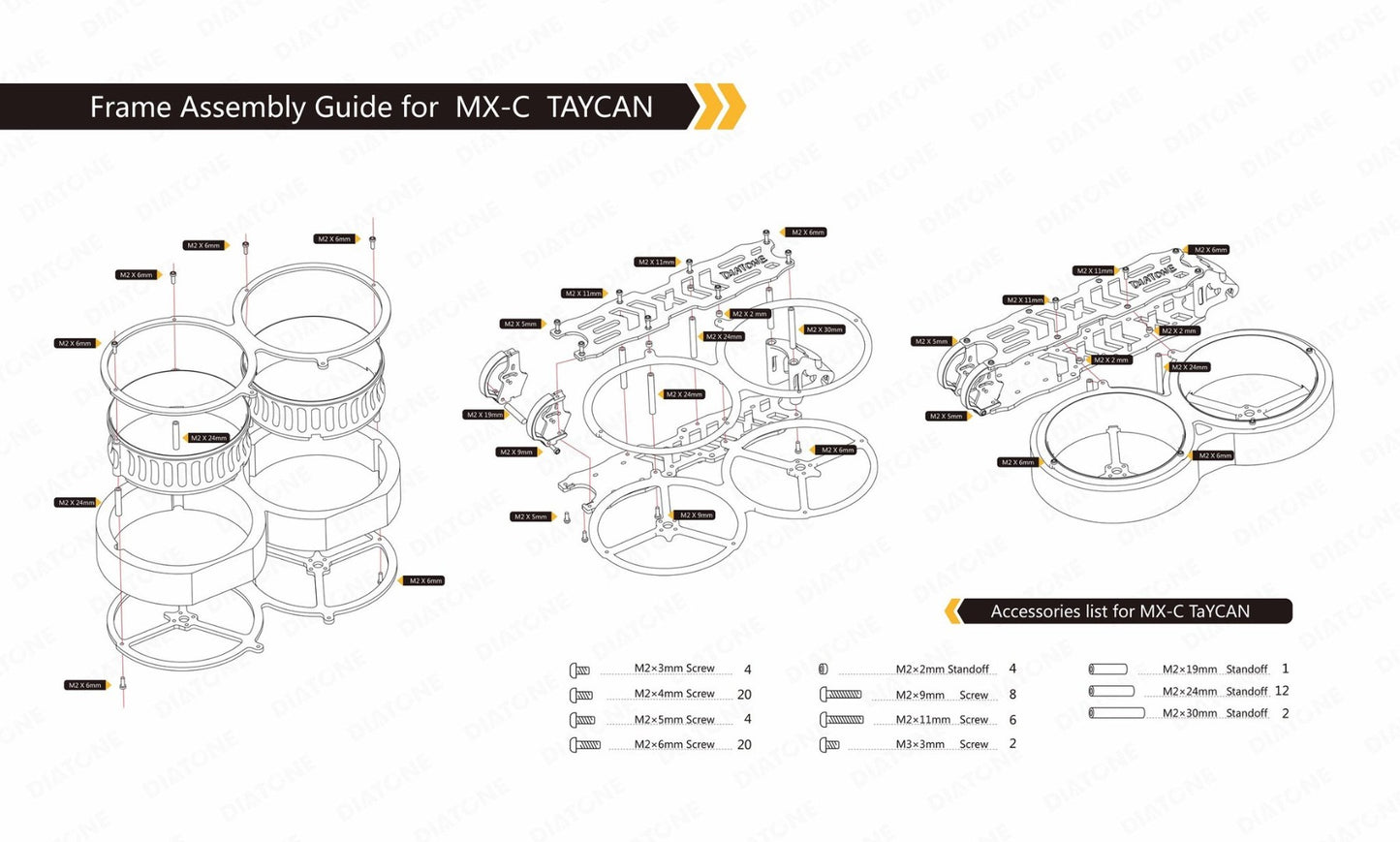 DIATONE MXC TAYCAN DUCT 3 INCH CINEWHOOP (PNP - No Receiver)