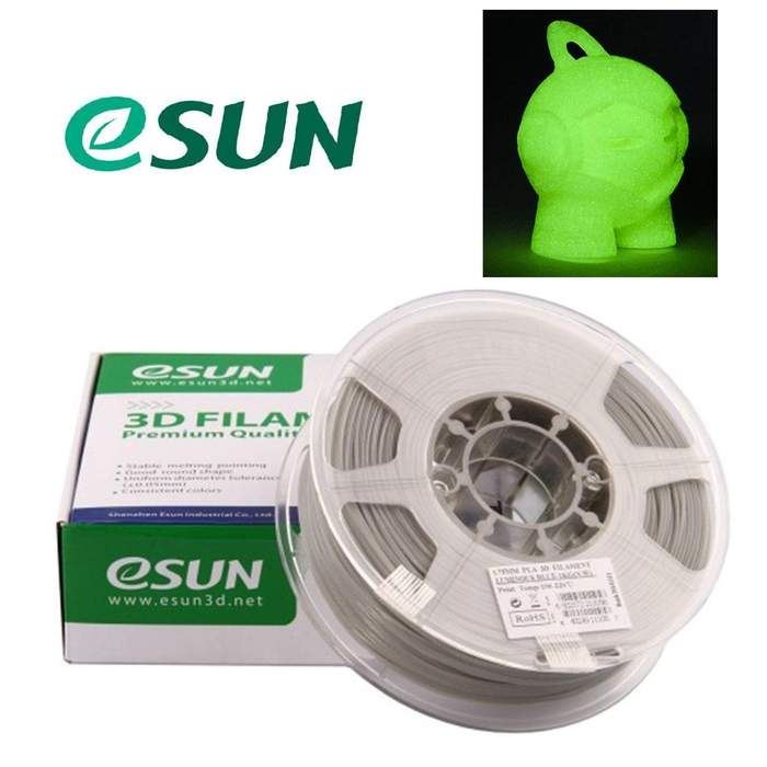 eSUN PLA Luminous Glow-In-Dark 3D Print Filament 1.75mm 1kg