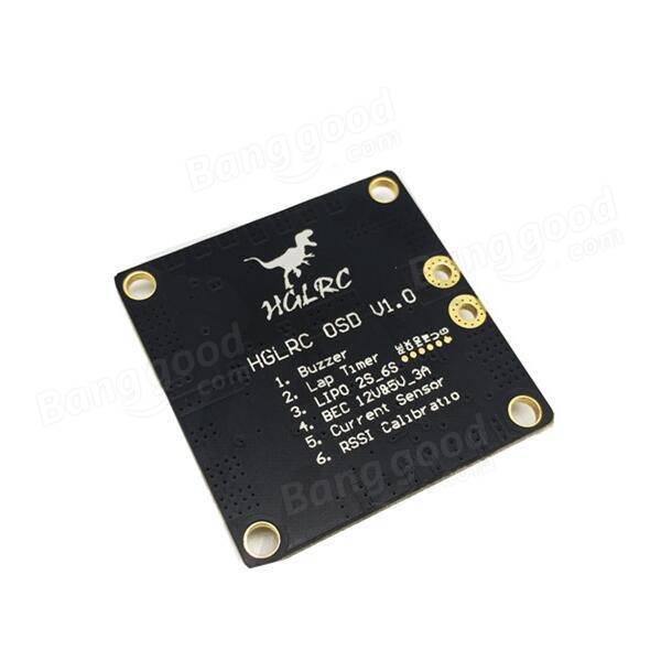 HGLRC OSD V1 12V 5V 3A BEC OSD Power Distribution Board