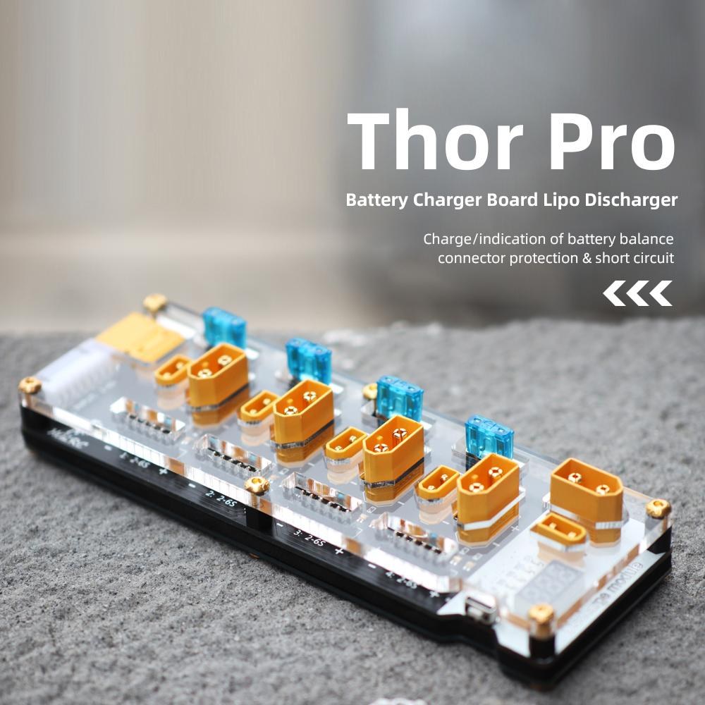 HGLRC Thor Lipo Battery Balance Charger Board Pro 40A XT60 XT30 Plug 2-6S Integrated with Lipo Discharger