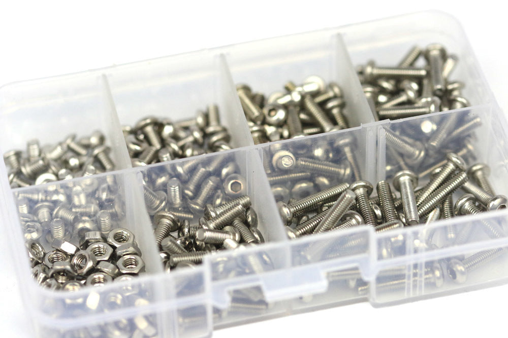 M3 Screw set 200pc Stainless Steel
