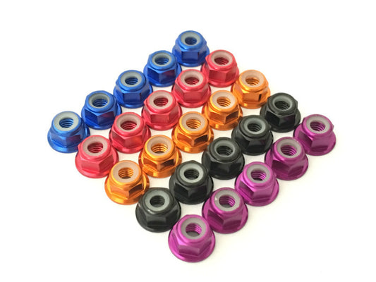 M5 Aluminum Flange Lock Nut (5pcs/bag)