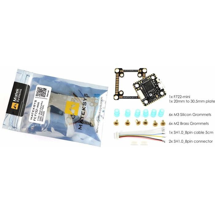Matek F722 Mini 20X20 Flight Controller: 2-8S