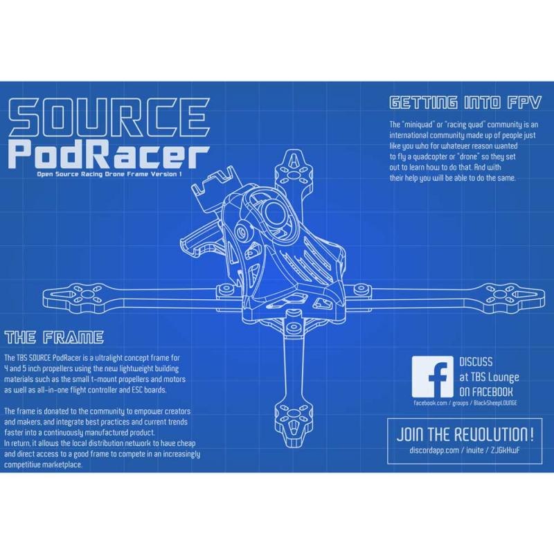 TBS SOURCE PODRACER 4" FRAME