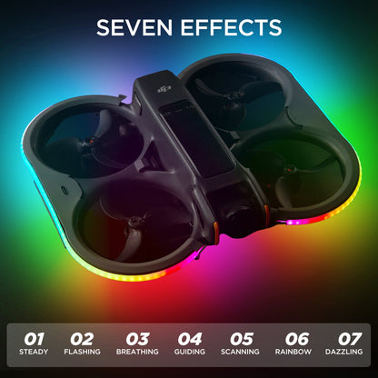 VIFLY Duct Guards with Colorful LED Strip for DJI Avata 2