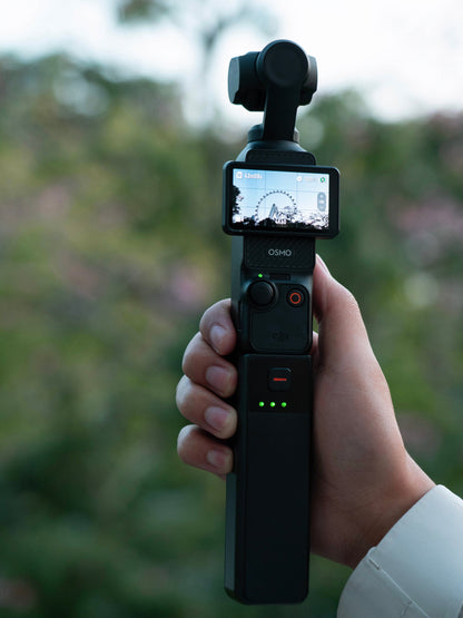 LKTOP Osmo Pocket 3 5000mAh Battery Handle , 22.5W Fast Charging, Built-in 5000mAh Battery, Reserved 1/4” Thread