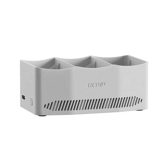 LKTOP 65W Flip Parallel Charging Hub, Three-Way Battery Charger with Storage Mode, Compatible with DJI Flip,  Charge 3 Batteries Simultaneously in just 86 Min