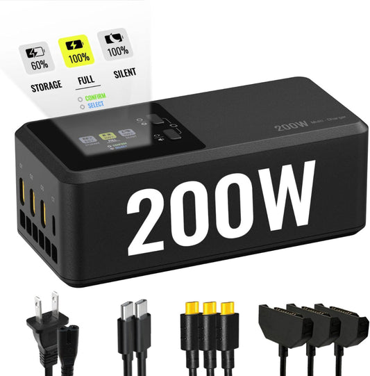LKTOP 200W Matrice 4 Series Battery Charging Hub for DJI Matrice 4T/4E