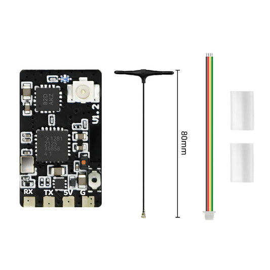 SEQURE ELRS 2.4GHz Single RX Single Antenna Receiver FPV Racing Drone Fixed Wing Small Size Long Distance High Refresh Rate Low Latency