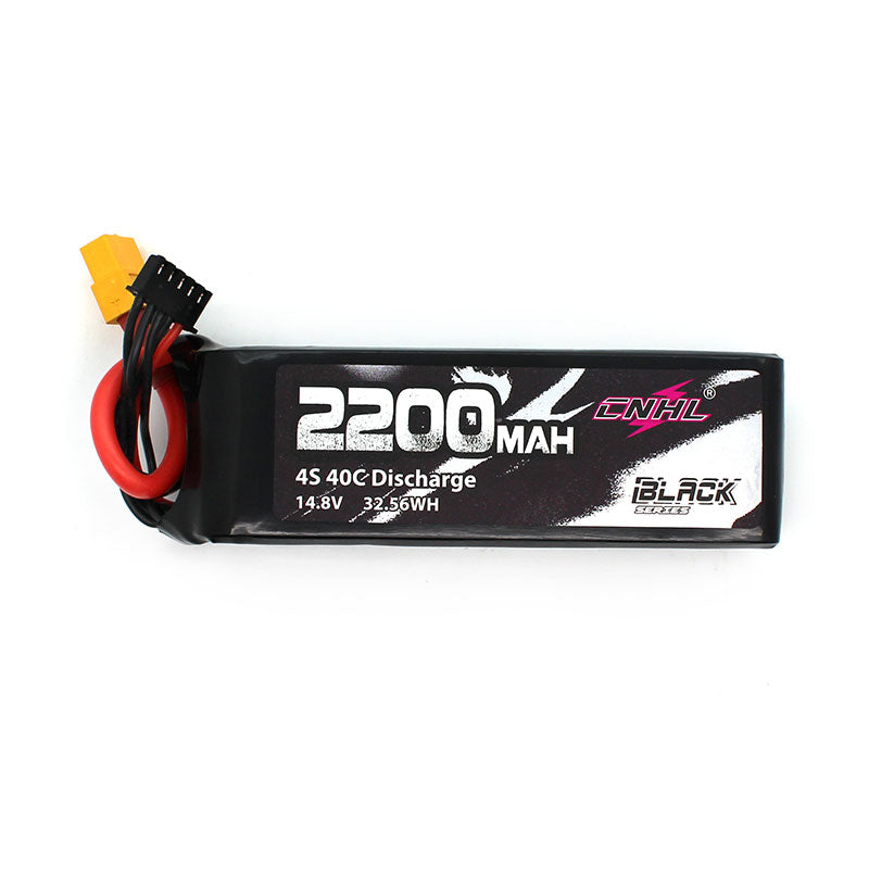 CNHL Black Series 2200mAh 4S 14.8V 40C Lipo Battery with XT60 Plug