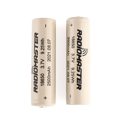 18650 3200mAh 3.7V Battery (2pcs) for TX16S / Boxer / TX12/ Pocket / MT12 Radios