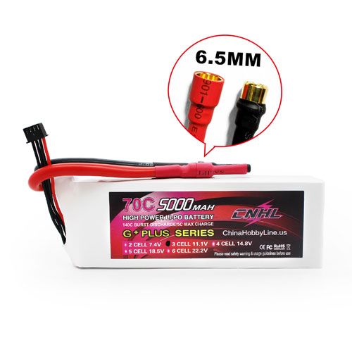 CNHL G+PLUS 5000mAh 11.1V 3S 70C Lipo Battery With 6.5mm Bullet Plug