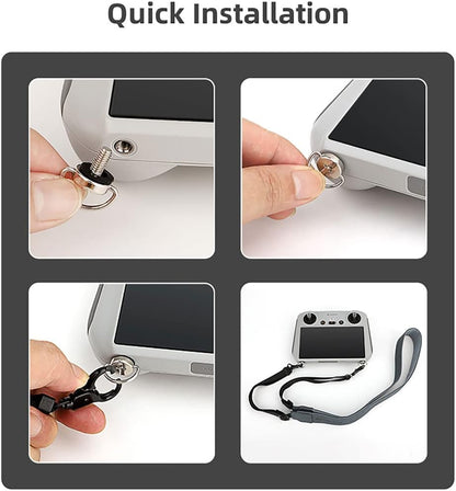 Mavic Mini 3 Pro Controller Accessories Shoulder Lanyard Neck Strap, PU RC Strap for DJI RC/RC PRO/RC2/DJI Smart Controller, Compatible with Mavic Mini 3 Pro