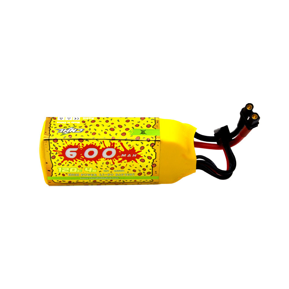 CNHL Pizza Series 600mAh 14.8V 4S 120C Lipo Battery With XT30U