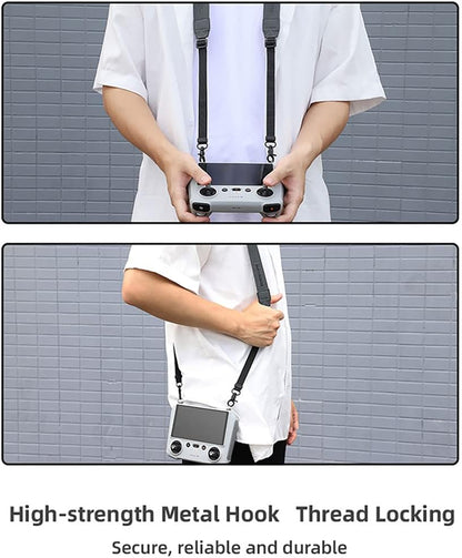 Mavic Mini 3 Pro Controller Accessories Shoulder Lanyard Neck Strap, PU RC Strap for DJI RC/RC PRO/RC2/DJI Smart Controller, Compatible with Mavic Mini 3 Pro