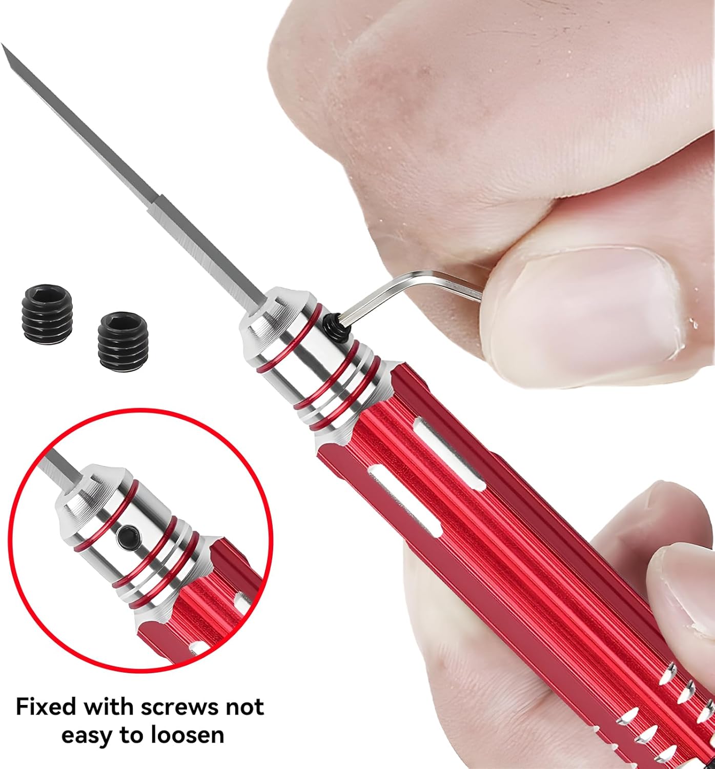 7 In 1 Prime Model Scriber with 7 Blades Gundam Resin Carved Scribe Line Cutting Tool Chisel (0.1/0.2/0.4/0.6/0.8/1.0/2.0mm) Black