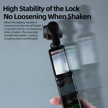 LKTOP Osmo Pocket 3 5000mAh Battery Handle , 22.5W Fast Charging, Built-in 5000mAh Battery, Reserved 1/4” Thread