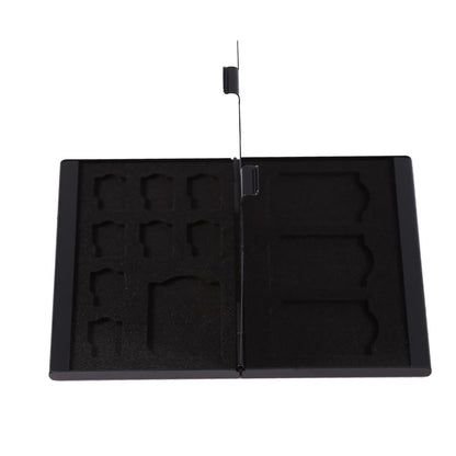 BuzzFpv SD card holder, 12 Slots Aluminium Storage Box Case For Micro SD Card & SD Card Memory Card Holder, memory card carrying case