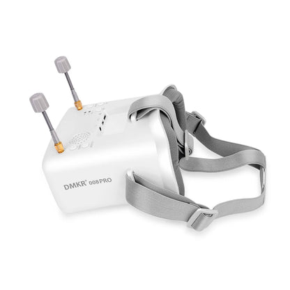 DMKR 008D PRO White FPV Goggle with DVR 5.8GHz 40ch Receiver 3.7V/2000mAh Battery 4.3 inch HD LCD
