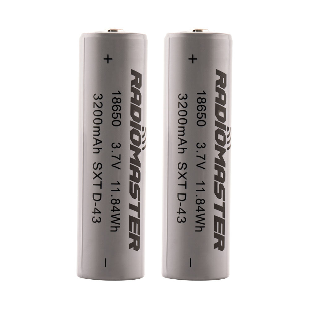 18650 3200mAh 3.7V Battery (2pcs) for TX16S / Boxer / TX12/ Pocket / MT12 Radios