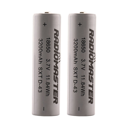 18650 3200mAh 3.7V Battery (2pcs) for TX16S / Boxer / TX12/ Pocket / MT12 Radios
