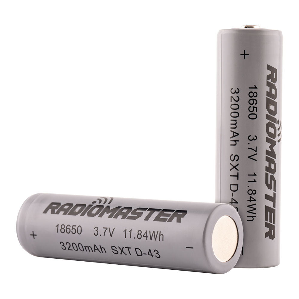 18650 3200mAh 3.7V Battery (2pcs) for TX16S / Boxer / TX12/ Pocket / MT12 Radios