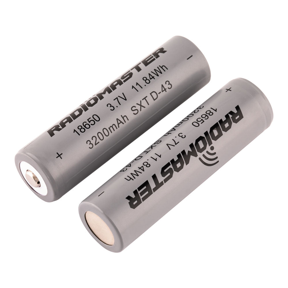 18650 3200mAh 3.7V Battery (2pcs) for TX16S / Boxer / TX12/ Pocket / MT12 Radios