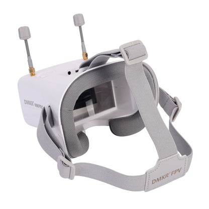 DMKR 008D PRO White FPV Goggle with DVR 5.8GHz 40ch Receiver 3.7V/2000mAh Battery 4.3 inch HD LCD