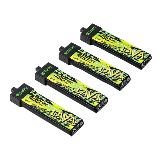 BetaFPV LAVA II 1S 480mAh 95C LiHV Battery BT2.0 4PCS