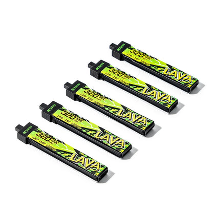 BetaFPV LAVA II 1S 320mAh 95C LiHV Battery BT2.0 5PCS