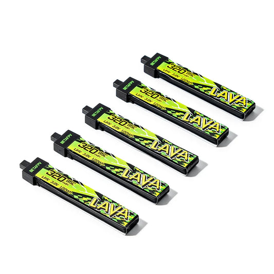 BetaFPV LAVA II 1S 320mAh 95C LiHV Battery BT2.0 5PCS