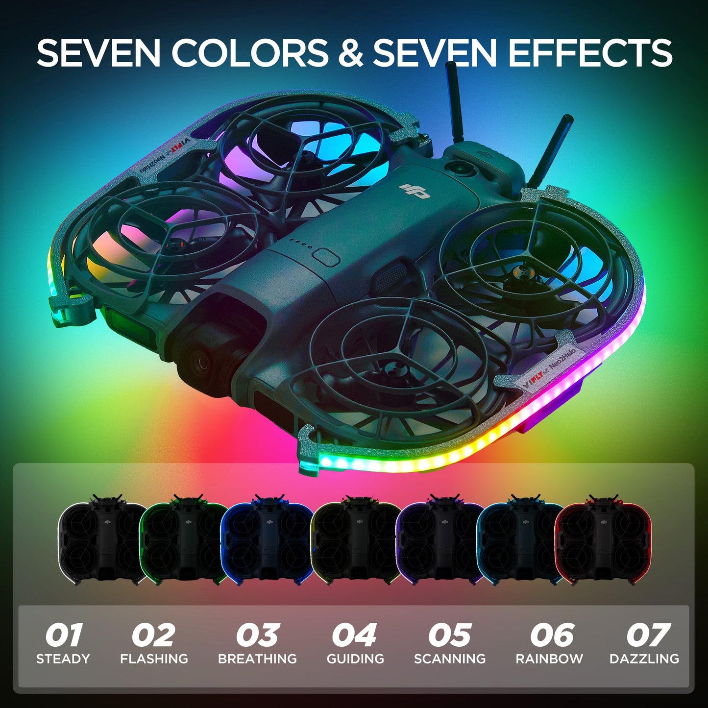 VIFLY Neo2Halo LED Light Strip for DJI Neo 2