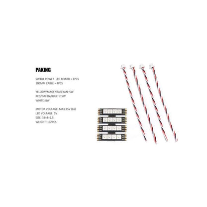 DIATONE MAMBA FLASHBANG SW401 MOTOR LED BOARD (4PCS)