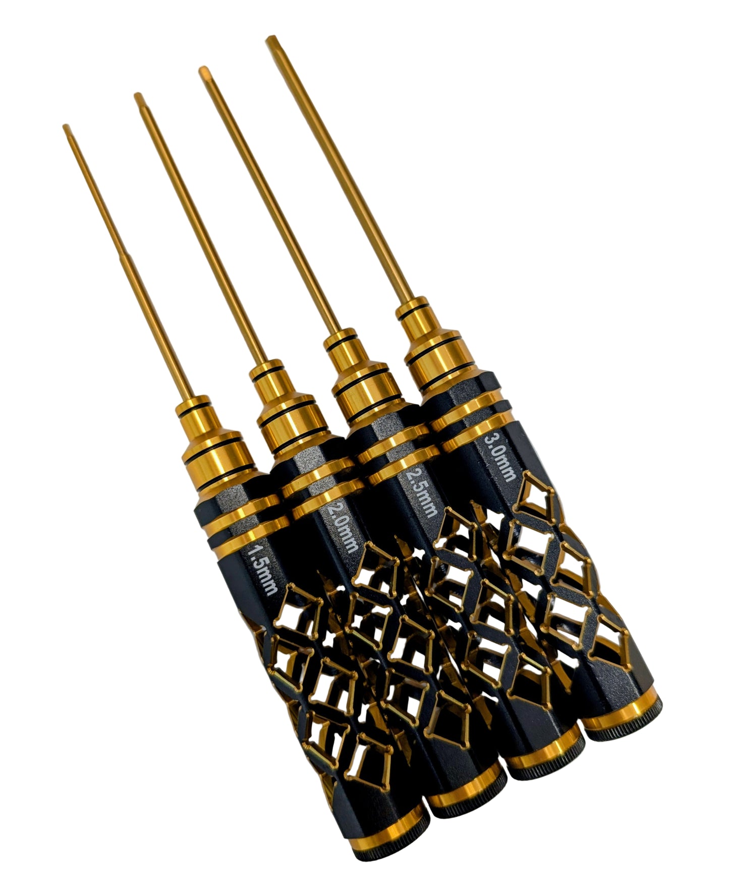 4pcs RC Hex Driver Set Hex Allen Screwdriver Titanium 1.5/ 2.0 / 2.5 / 3.0mm