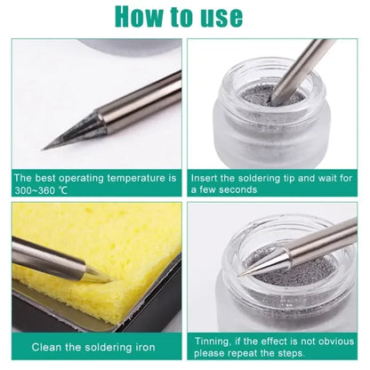 Soldering Iron Head Repairing Agent Removing Oxidation Cleaning Cream Activator Welding Iron Tip Cleaner Lead Free 26g