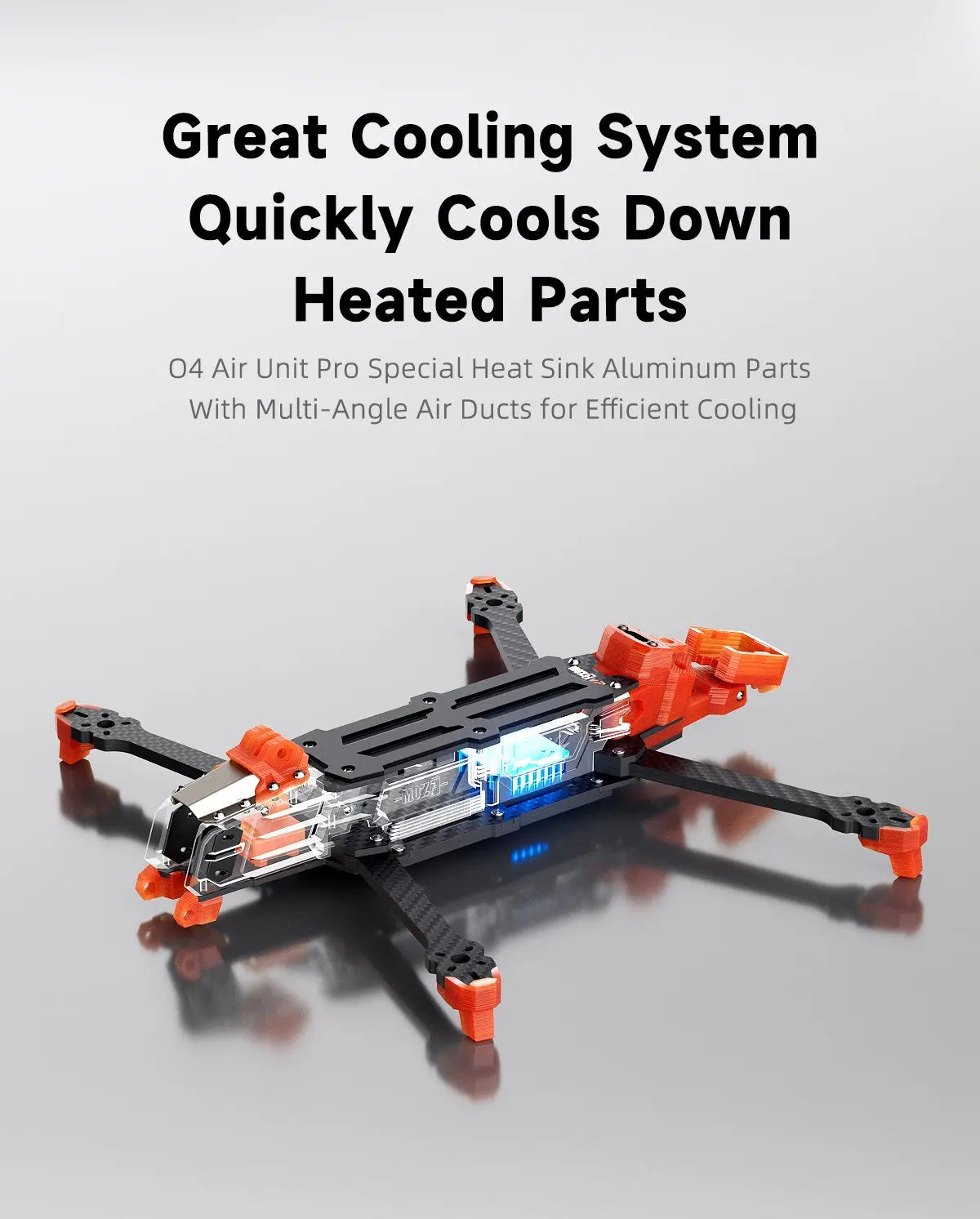 GEPRC GEP-MOZ7 V2 Frame 7.5-inch Long-range Frame Designed for the O4 Air Unit Pro HD VTX and Supports 8-inch Propellers